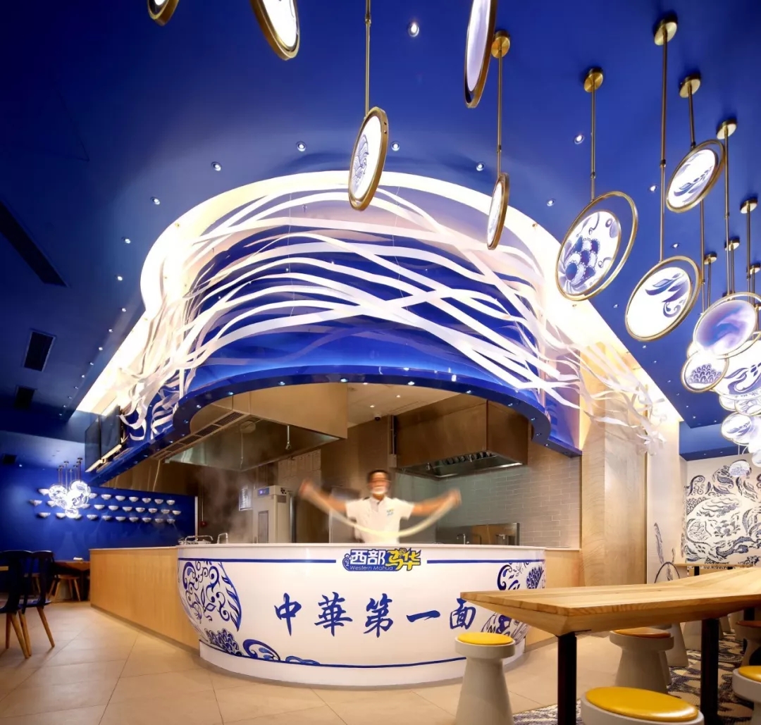 广东充满文化魅力的餐饮空间设计，让兰州拉面瞬间高大上